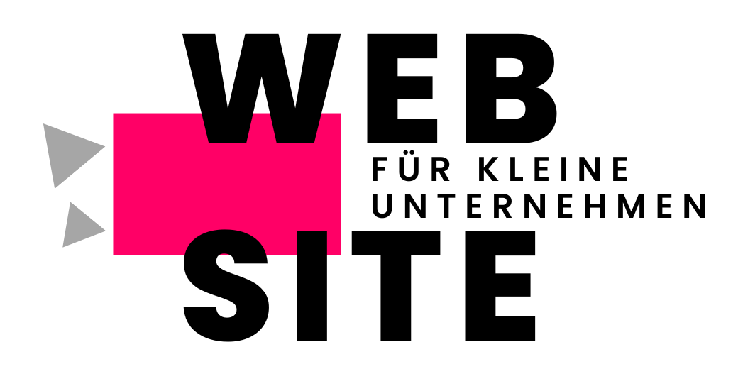 Website für kleine Unternehmen - Logo schwarze Schrift