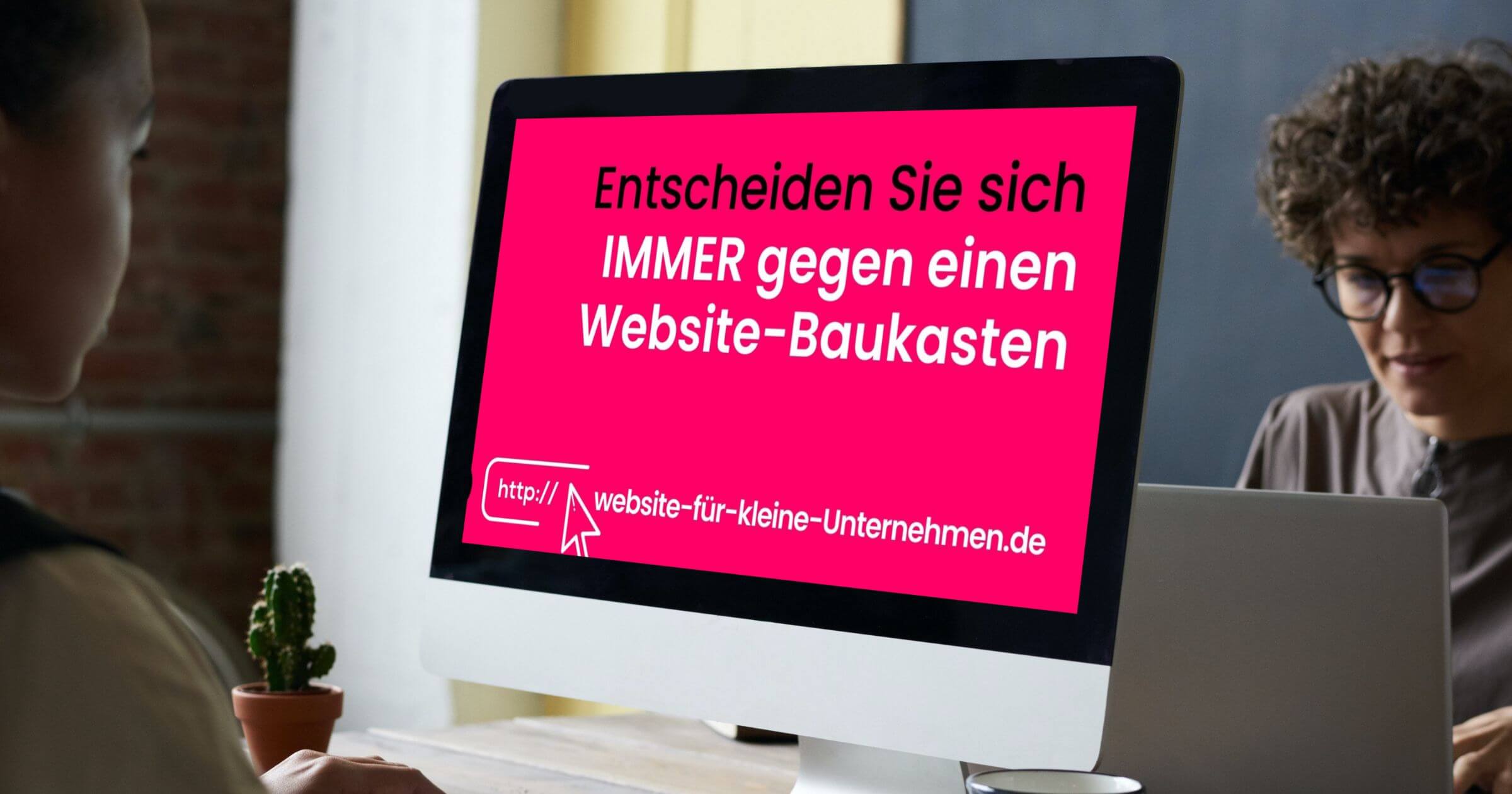 Website für Kleinunternehmen und Website für kleine Unternehmen - Gegen Website-Baukasten
